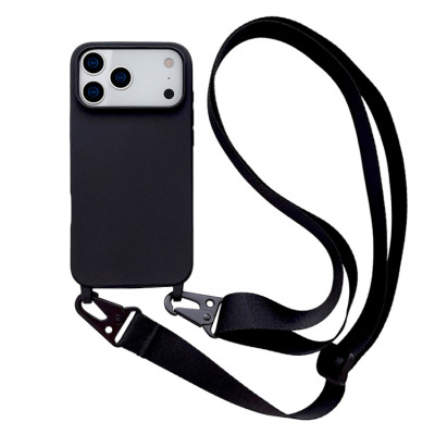 iPhone 17 Pro Max Case - Heavy Duty Crossbody Phone Case - Casebus Crossbody Phone Case, Silicone Case, with Adjustable Lanyard Strap - FAITH