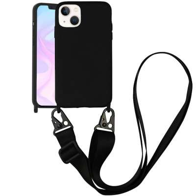 iPhone 14 Case - Heavy Duty Crossbody Phone Case - Casebus Crossbody Phone Case, Silicone Case, with Adjustable Lanyard Strap - FAITH