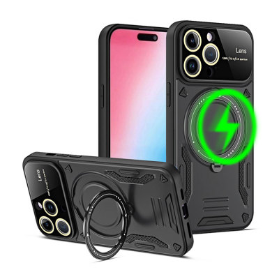 Samsung Galaxy S10 Plus Case - Heavy Duty Phone Case - Casebus Heavy Duty Magsafe Phone Case, 360° Rotatable Invisible Ring Stand, Support Wireless Charging - REMY