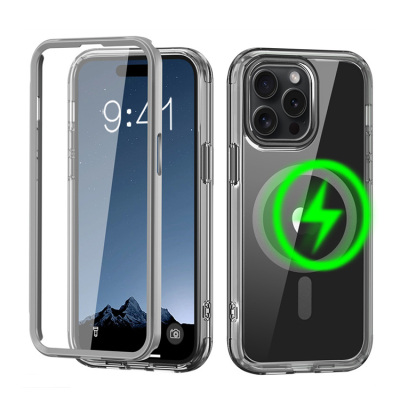 iPhone 13 Pro Max Case - Heavy Duty Full Body Protection Phone Case - Casebus Magnetic Phone Case, Compatible with MagSafe, with Built in Screen Protector, Shockproof - GERRY
