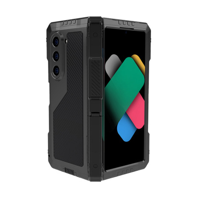 Heavy Duty Phone Case - Casebus Heavy Duty Metal Phone Case, Support Wireless Charging, with Built in Hidden S Pen Holder & Kickstand, Full Body Shockproof - CHARLES