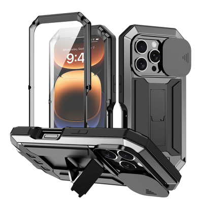 iPhone 6/6S Plus Case - Heavy Duty Phone Case - Casebus Full Body Metal Phone Case, with Built in Screen Protector & Slide Camera Cover, Heavy Duty Shockproof Protective - SKYLAR