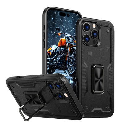 iPhone 14 Plus Case - Heavy Duty Phone Case - Casebus Heavy Duty Phone Case, with 360° Rotating Ring Kickstand, Support Magnetic Car Mount, Military Grade Shockproof Protective Cover - TRACY