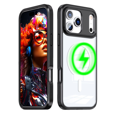 iPhone 17 Pro Case - Heavy Duty Phone Case - Casebus Magnetic Phone Case, Compatible with Magsafe, Military Grade Drop Protection, with Slide Camera Cover - DARCY