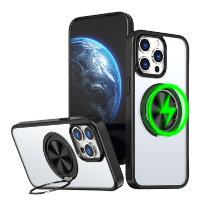 Samsung Galaxy S23 FE Case - Heavy Duty Phone Case - Casebus Clear Magnetic Phone Case, Support Magsafe, with 360° Rotating Ring Kickstand, Military Drop Protective Cover - KELSEY