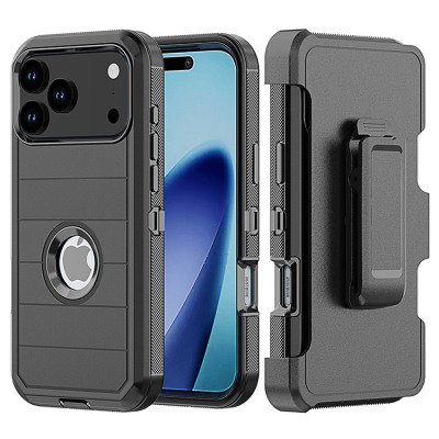 iPhone 14 Plus Case - Heavy Duty Phone Case - Casebus Heavy Duty Phone Case, with Belt Clip Holster & Kickstand, Military Grade Rugged Durable Cover, 3 Layers Protective - JOSEPH