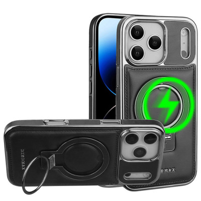 iPhone 14 Plus Case - Heavy Duty Phone Case - Casebus Luxury Business Phone Case, Support Magsafe, Leather Drop Protection Cover, with Ring Holder - MICAH