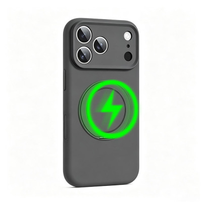 iPhone 16 Plus Case - Heavy Duty Phone Case - Casebus 360° Rotatable Ring Stand Case, Support Magsafe, Liquid Silicone Matte Protector Cover - WYATT