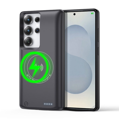 Samsung Galaxy S26 Ultra Case - Battery Phone Case - Casebus Classic Battery Phone Case, Portable Power Bank Support Wireless Charging, Rechargeable Battery Pack - HUNTER