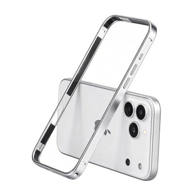 iPhone 14 Plus Case - Heavy Duty Phone Case - Casebus Metal Bumper Phone Case, Frame Backless, Support Wireless Charging - EVERLY