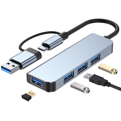 USB C HUB 4 in 1 for Samsung Galaxy S24 Ultra - Classic USB 3.0 *3 & USB 2.0 *1