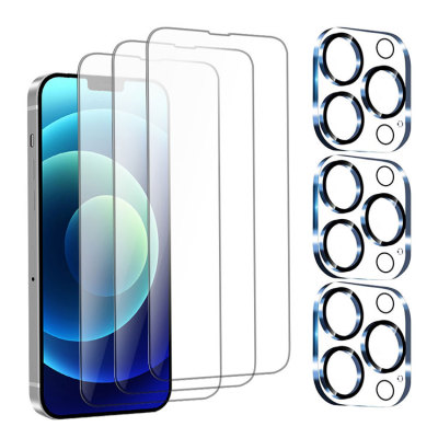 6 in 1 - 3 PACK SCREEN FILM + 3 PACK LENS PROTECTOR SET for Samsung Galaxy A50 - For Mobile Phone, Anti Scratch, Advanced HD Clarity, Full Coverage