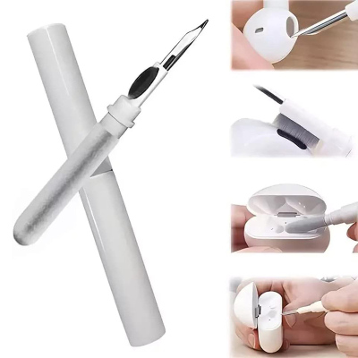 3IN1 MULTI FUNCTION CLEANER KIT for iPhone 15 Plus - Cleaner Kit For Airpods Compatible With Airpods Pro 1 2 3 Cleaning Kit Pen Shape Cleaner With Soft Brush For Wireless Headphones Charging Case Accessories Tools, Computer, Camera, Phone